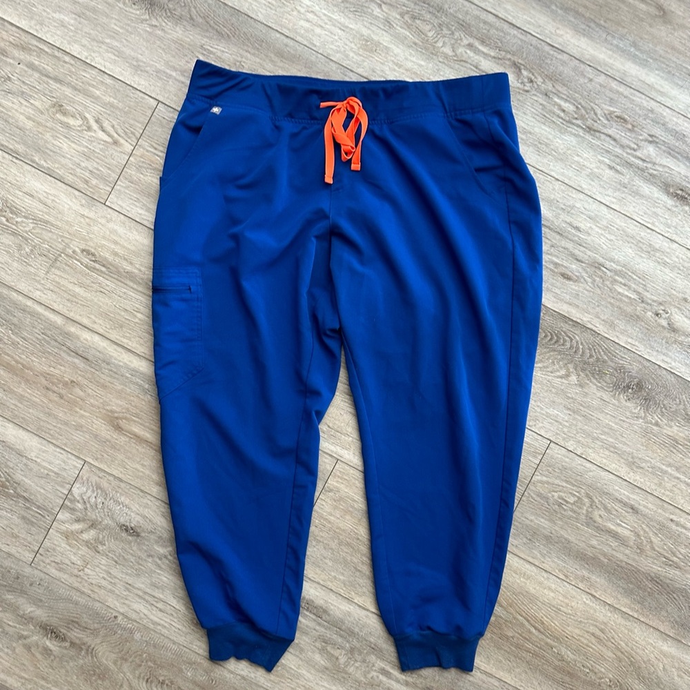 Figs Zamora Jogger Scrub Pant Royal Blue XXL Petite
